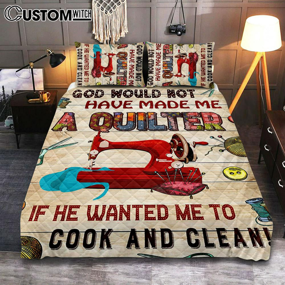 God Would Not Have Made Me A Quilter Quilt Bedding Set Bedroom – Christian Cover Twin Bedding Quilt Bedding Set – Religious Quilt Bedding Set Prints God Would Not Have Made Me A Quilter Quilt Bedding Set Bedroom – Christian Cover Twin Bedding Quilt Bedding Set – Religious Quilt Bedding Set Prints